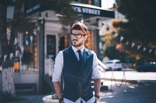 Casual Double Breasted Waistcoat